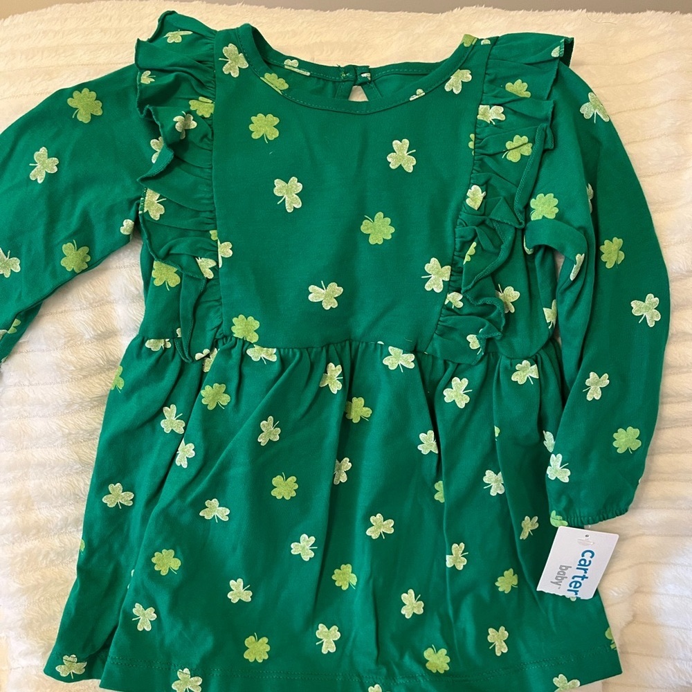 Carters Girls 18M, NWT, never worn, Shamrock dress